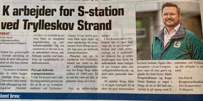 S-tog i Trylleskov Strand