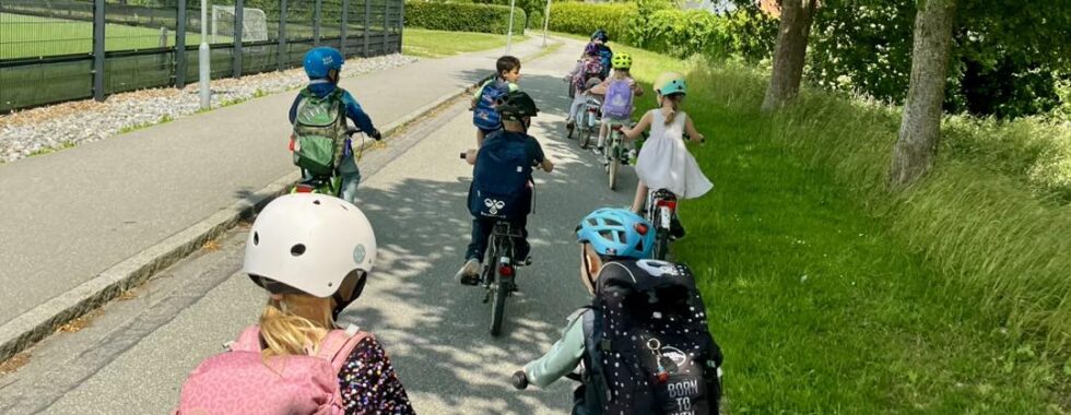 Children cycling